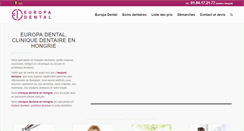 Desktop Screenshot of europa-dental.com