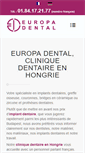 Mobile Screenshot of europa-dental.com