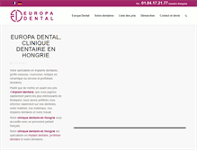 Tablet Screenshot of europa-dental.com