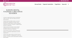 Desktop Screenshot of europa-dental.hu