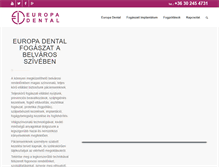 Tablet Screenshot of europa-dental.hu